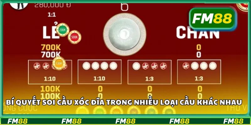 Bí quyết soi cầu xóc đĩa trong nhiều loại cầu khác nhau