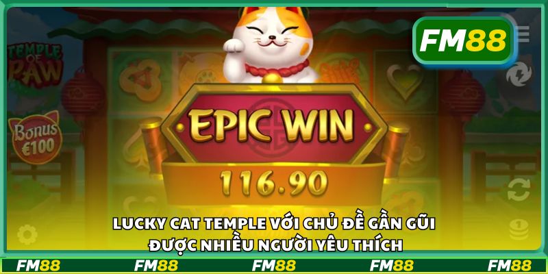 Lucky Cat Temple với chủ đề gần gũi được nhiều người yêu thích